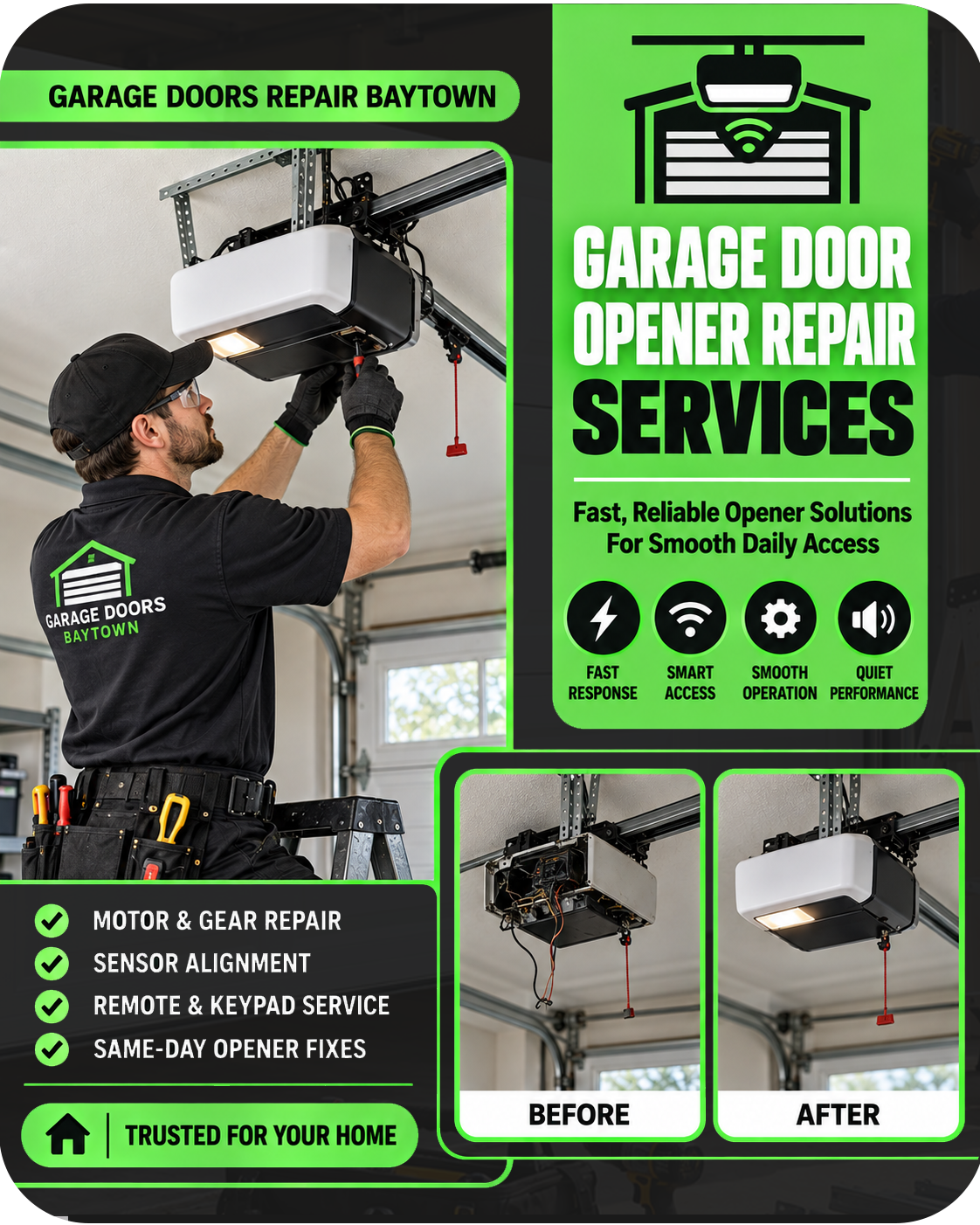 repair & installation garage door repair technician