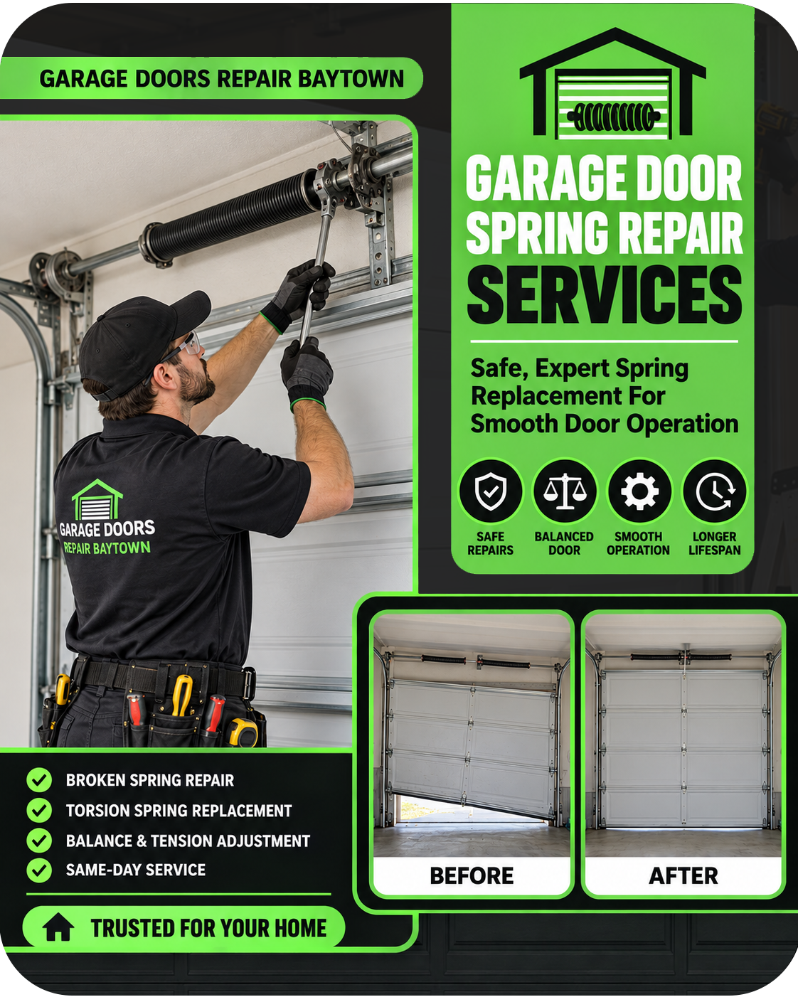 repair & installation garage door repair technician